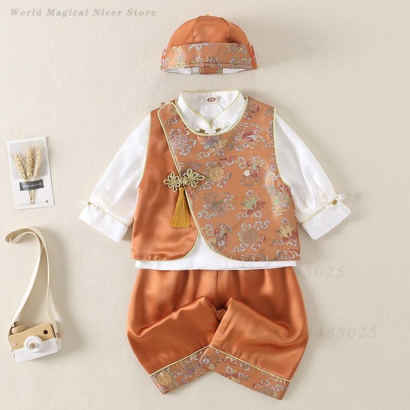 Summer Clothing Baby Girl - ชุดถังสูทเด็กฤดูใบไม้ผลิฤดูร้อน สำหรับเด็กชายและเด็กหญิง ชุดฉลอง 100 วัน 1