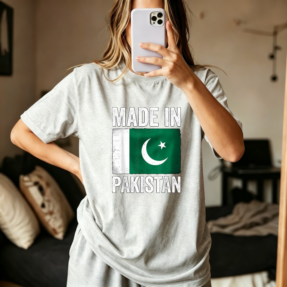 ผลิตในปากีสถาน เสื้อยืดลายธงชา - Summer Clothing Pakistan บทวิจารณ์และราคา