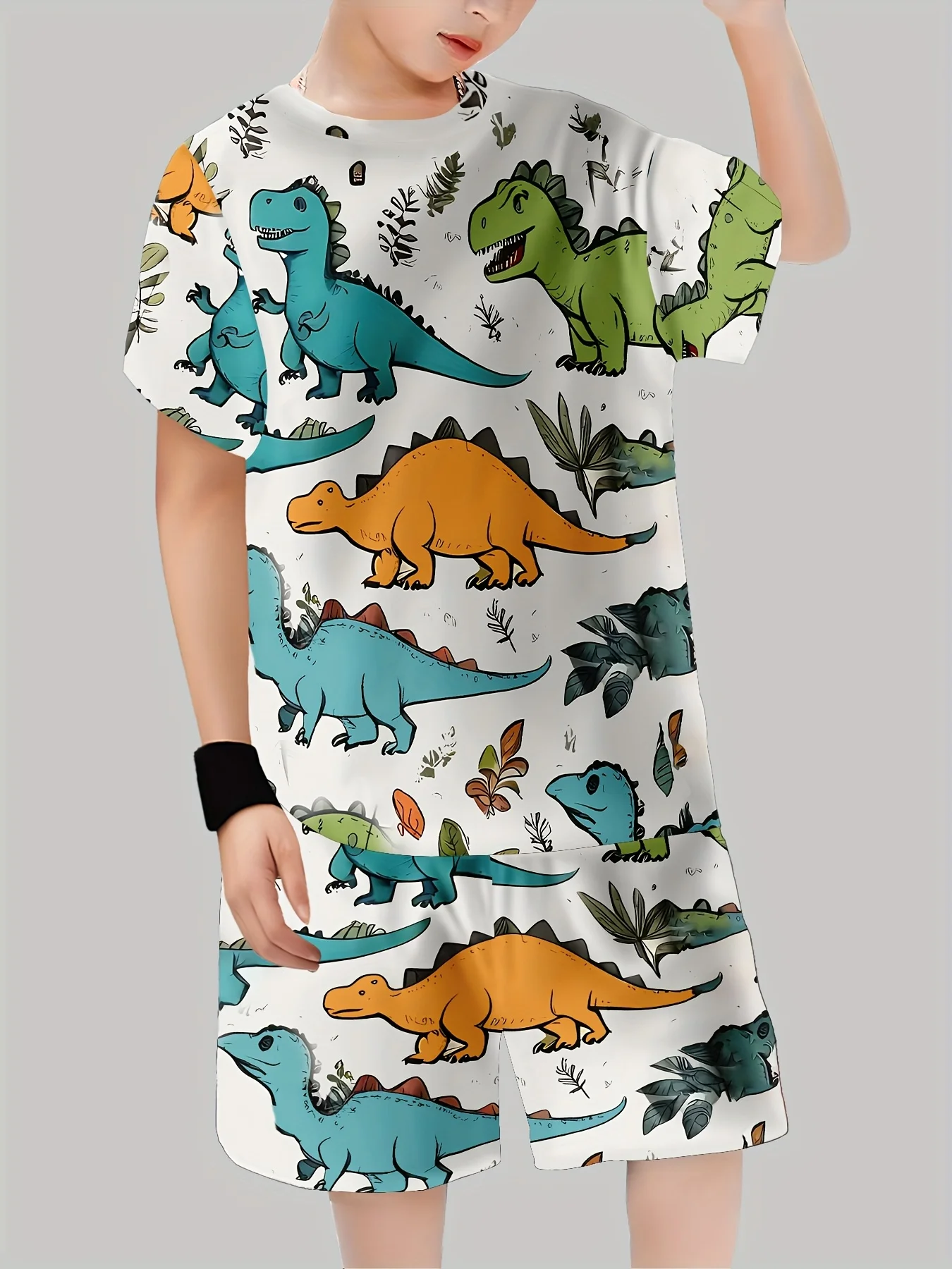 ชุดเสื้อผ้าพิมพ์ลายไดโนเสาร์ให - Summer Clothing Baby Girl บทวิจารณ์และราคา