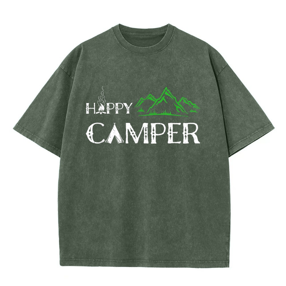 เสื้อยืด Happy Camper Camping  - Summer Clothing Women Canada บทวิจารณ์และราคา