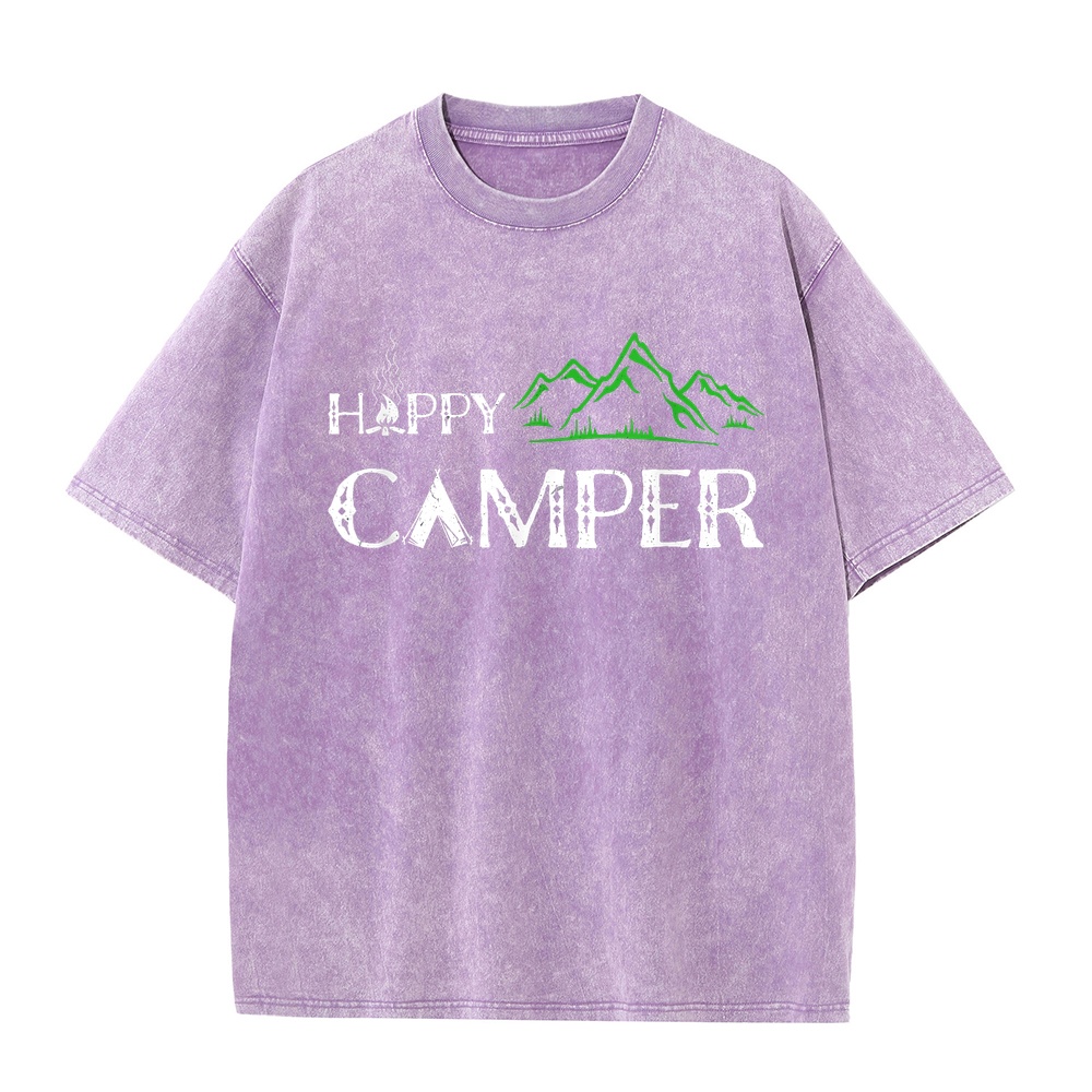 เสื้อยืด Happy Camper Camping  - Summer Clothing Women Canada บทวิจารณ์และราคา