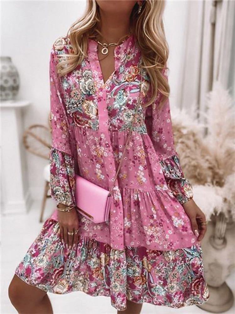 Casual Floralพิมพ์ชุดผู้หญิง 2 - Summer Zara บทวิจารณ์และราคา