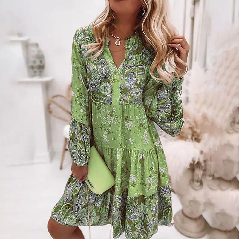 Casual Floralพิมพ์ชุดผู้หญิง 2 - Summer Zara บทวิจารณ์และราคา