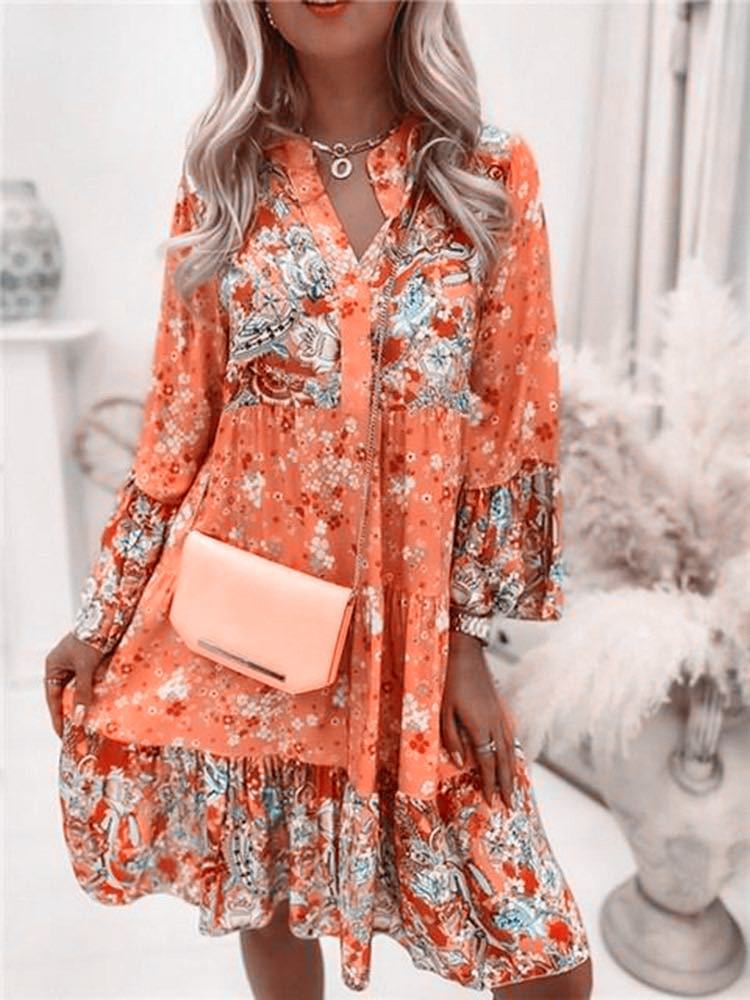 Casual Floralพิมพ์ชุดผู้หญิง 2 - Summer Zara บทวิจารณ์และราคา