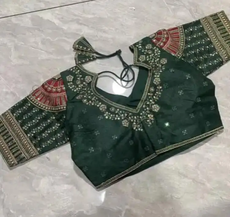 แบบดั้งเดิมอินเดีย Sari Top ผู - Summer Clothing Pakistan บทวิจารณ์และราคา