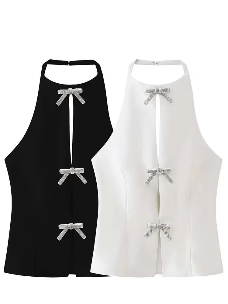เสื้อสายเดี่ยวผู้หญิงประดับโบว - Summer Zara บทวิจารณ์และราคา