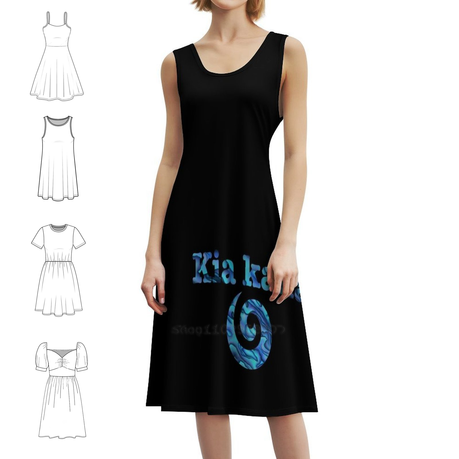 ชุดเดรสคอวี Kaha Koru สไตล์หวา - Summer Clothing Nz บทวิจารณ์และราคา