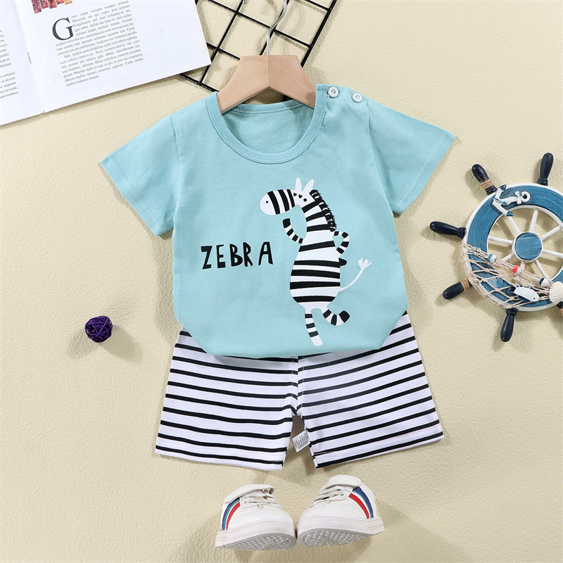 ผ้าฝ้ายTees + กางเกงขาสั้น 2 ช - Summer Clothing Baby Girl บทวิจารณ์และราคา