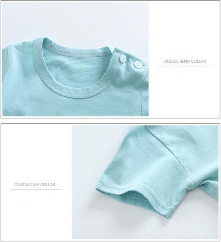 ผ้าฝ้ายTees + กางเกงขาสั้น 2 ช - Summer Clothing Baby Girl บทวิจารณ์และราคา