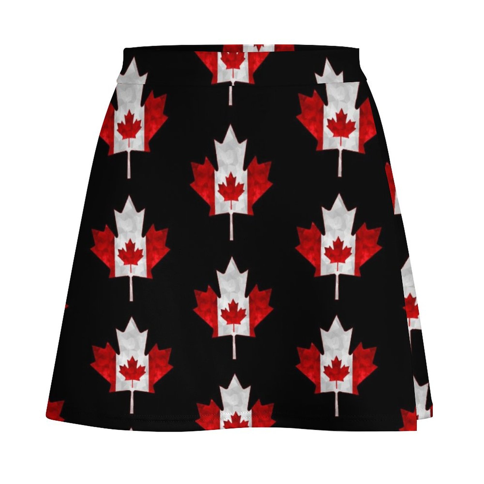 กระโปรงมินิลายกราฟิกใบเมเปิ้ลแ - Summer Clothing Women Canada บทวิจารณ์และราคา