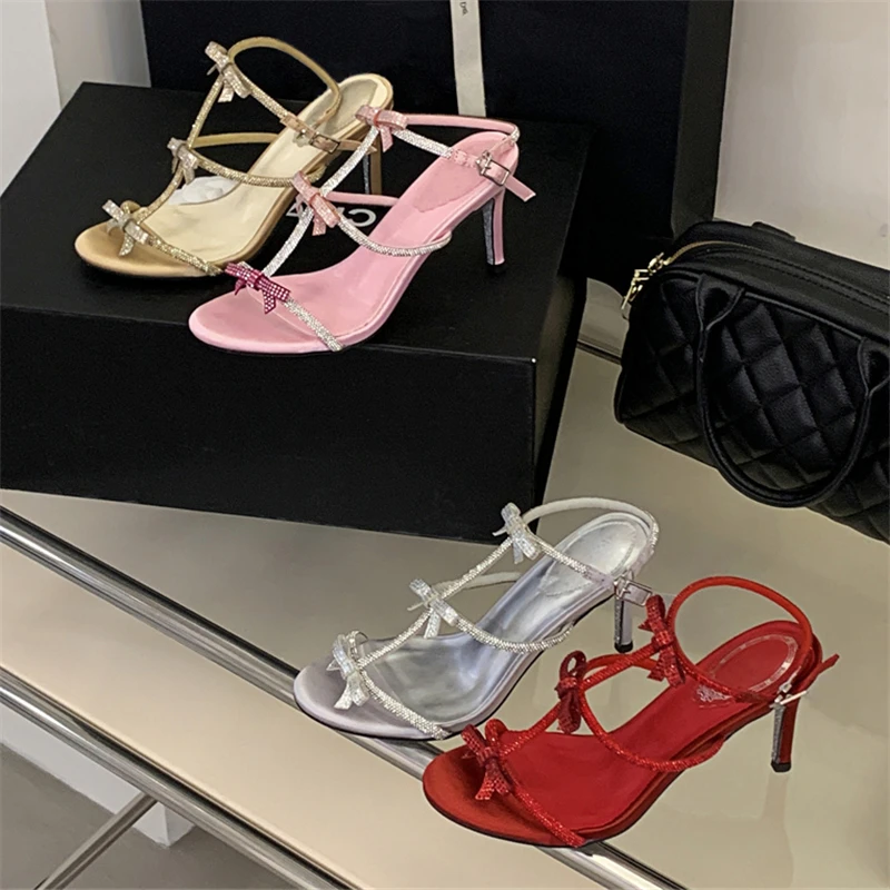 รองเท้าส้นสูงแบบเปิดนิ้วเท้าปร - Summer Clothing Stores บทวิจารณ์และราคา