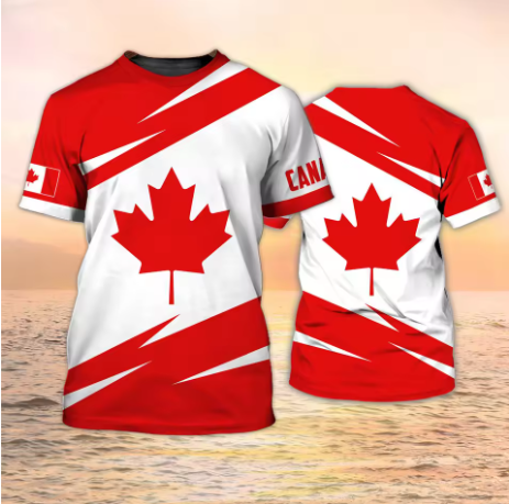 เสื้อยืดแคนาดา ลายธงชาติแคนาดา - Summer Clothing Women Canada บทวิจารณ์และราคา