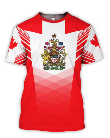 เสื้อยืดแคนาดา ลายธงชาติแคนาดา - Summer Clothing Women Canada บทวิจารณ์และราคา