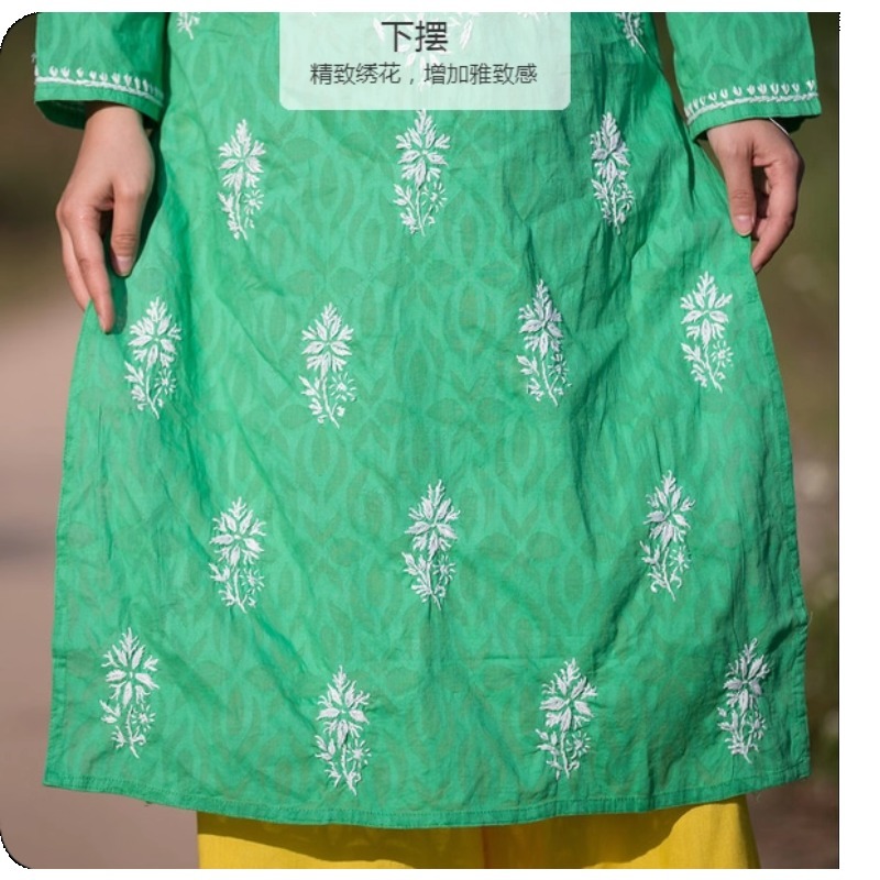 ผู้หญิงปัก Kurti อินเดีย/ปากีส - Summer Clothing Pakistan บทวิจารณ์และราคา