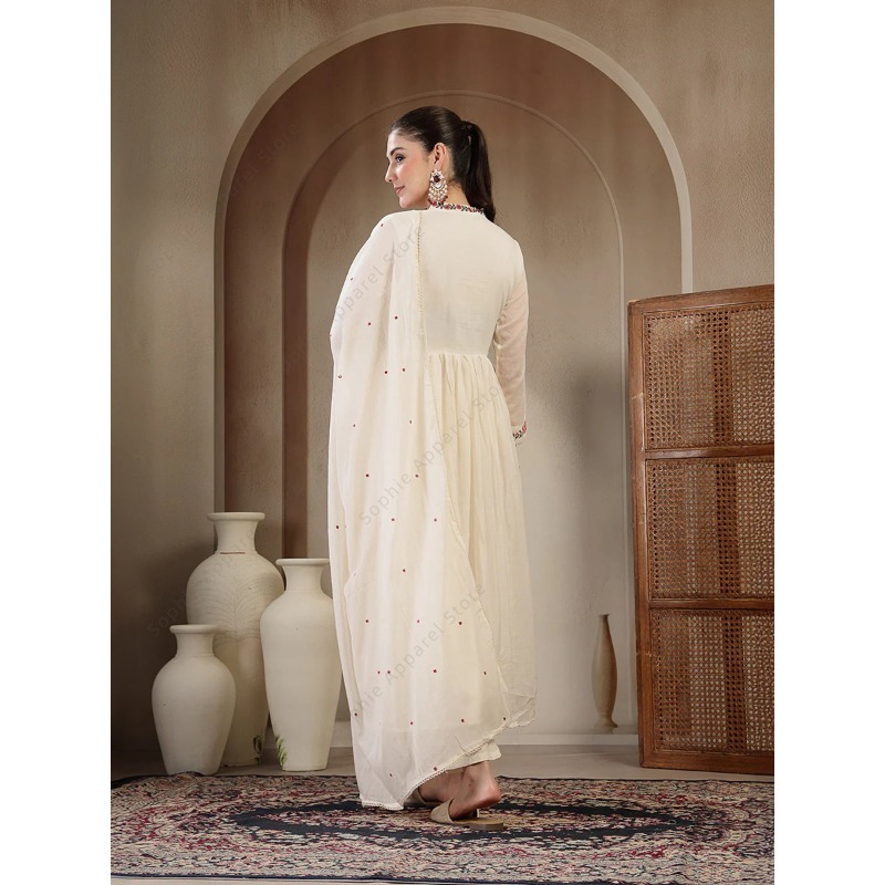 ชุดคุर्ติดีไซน์อานาร์กาลีผ้าฝ้ - Summer Clothing Pakistan บทวิจารณ์และราคา
