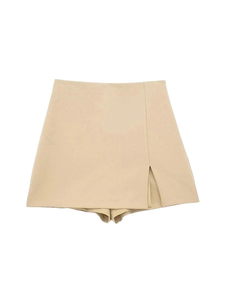 กระโปรงกางเกงขาสั้นผ่าหน้าผู้ห - Summer Zara บทวิจารณ์และราคา