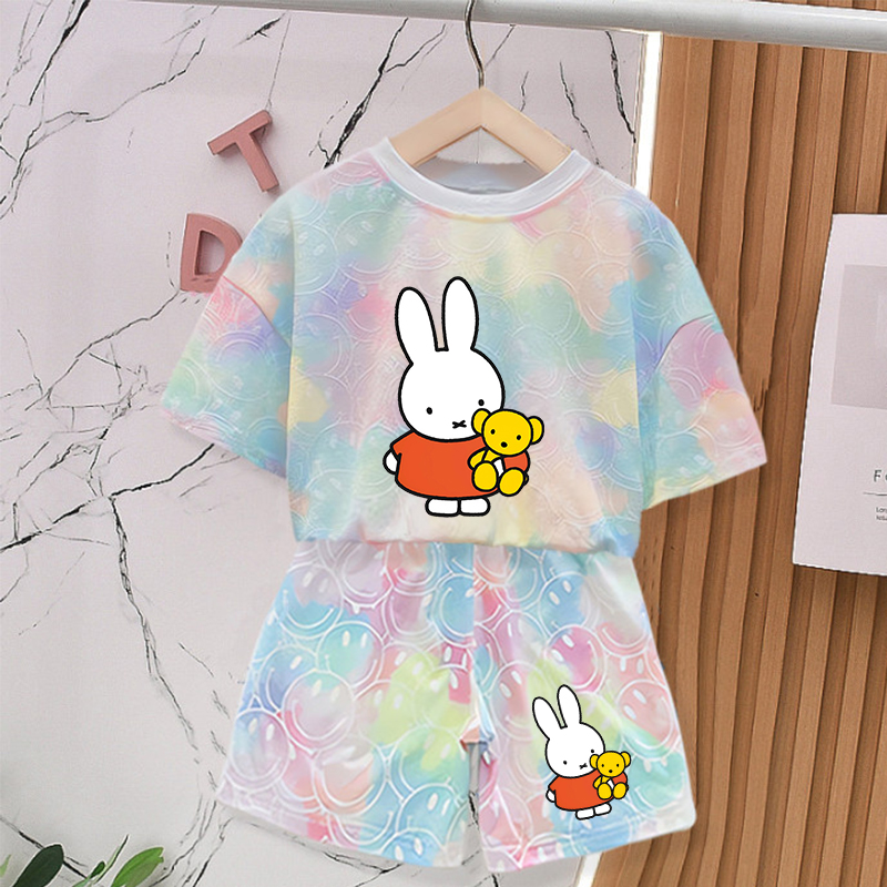 ชุดเสื้อผ้าฤดูร้อนลายกระต่ายมิ - Summer Clothing Baby Girl บทวิจารณ์และราคา