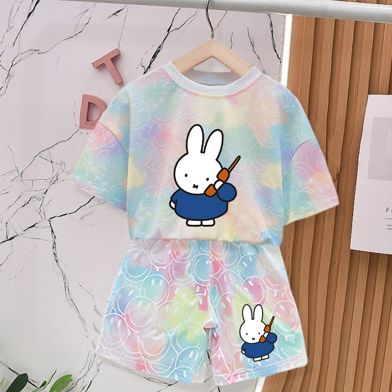 ชุดเสื้อผ้าฤดูร้อนลายกระต่ายมิ - Summer Clothing Baby Girl บทวิจารณ์และราคา