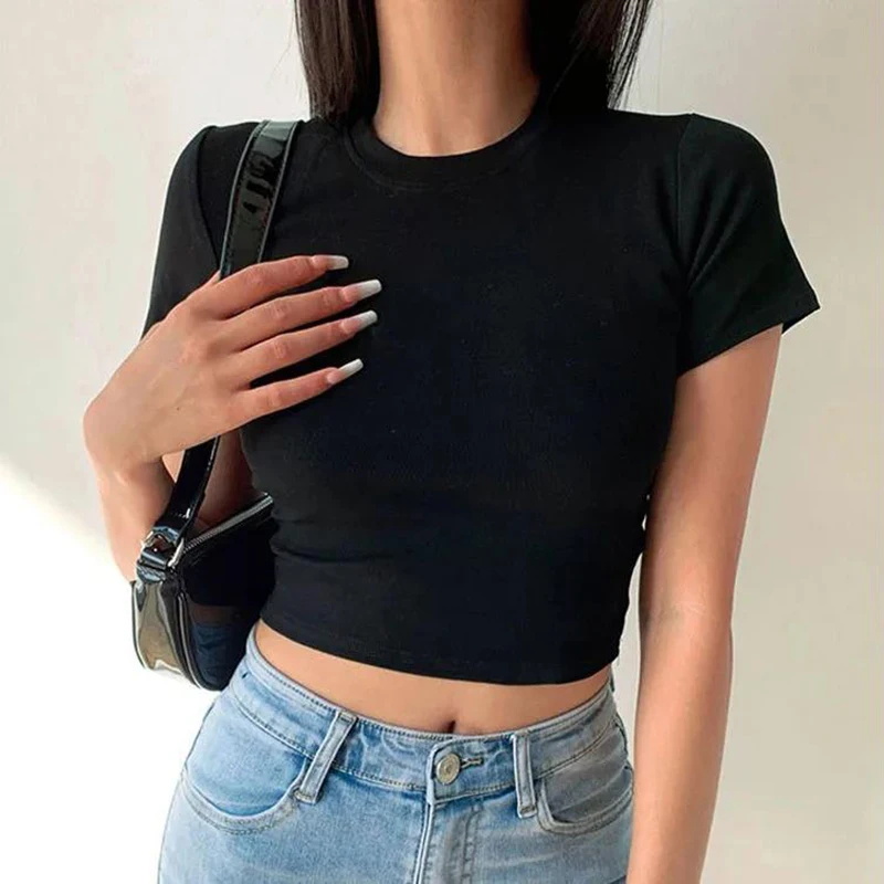 เสื้อยืดแขนสั้นผู้หญิงเรียบง่า - Summer Zara บทวิจารณ์และราคา