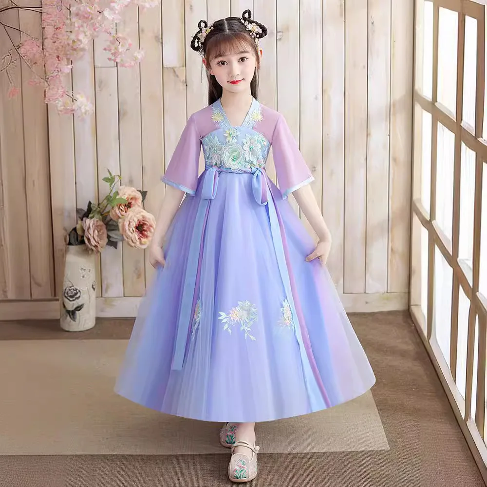 ฤดูร้อนเด็กฮันฟูชุดเจ้าหญิงเคร - Summer Clothing Baby Girl บทวิจารณ์และราคา