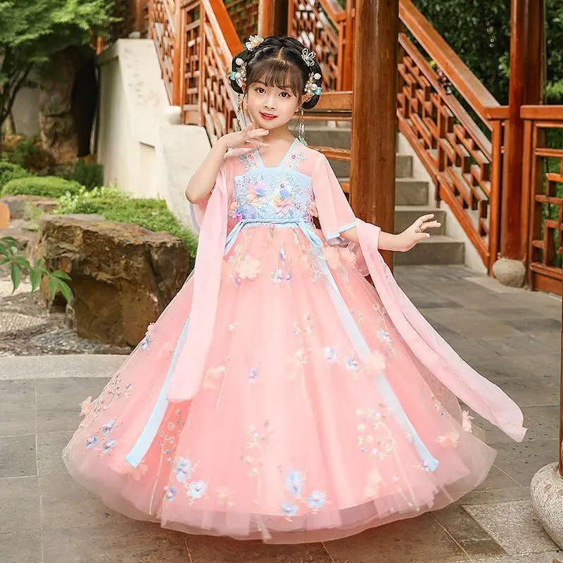ฤดูร้อนเด็กฮันฟูชุดเจ้าหญิงเคร - Summer Clothing Baby Girl บทวิจารณ์และราคา