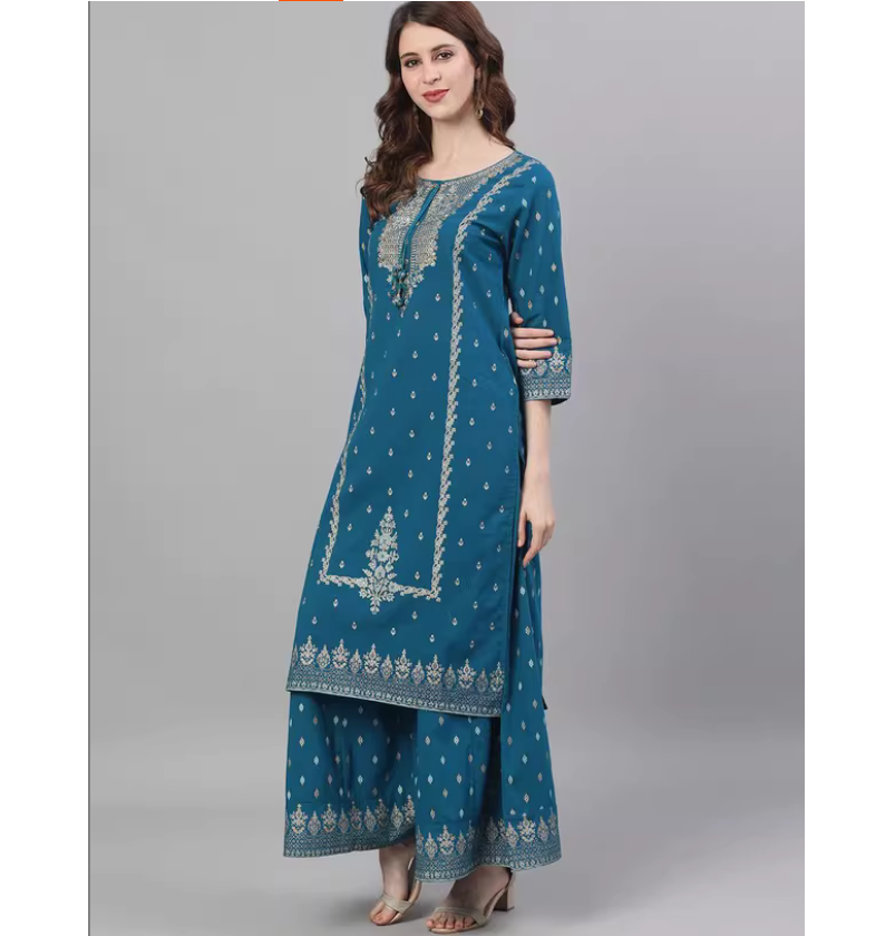 ชุดสามชิ้นลายพิมพ์สไตล์อินเดีย - Summer Clothing Pakistan บทวิจารณ์และราคา