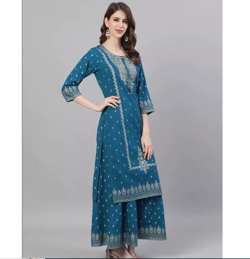 ชุดสามชิ้นลายพิมพ์สไตล์อินเดีย - Summer Clothing Pakistan บทวิจารณ์และราคา